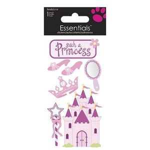 SANDYLION-Essentials Dimensional Stickers. Princess and vanity stickers